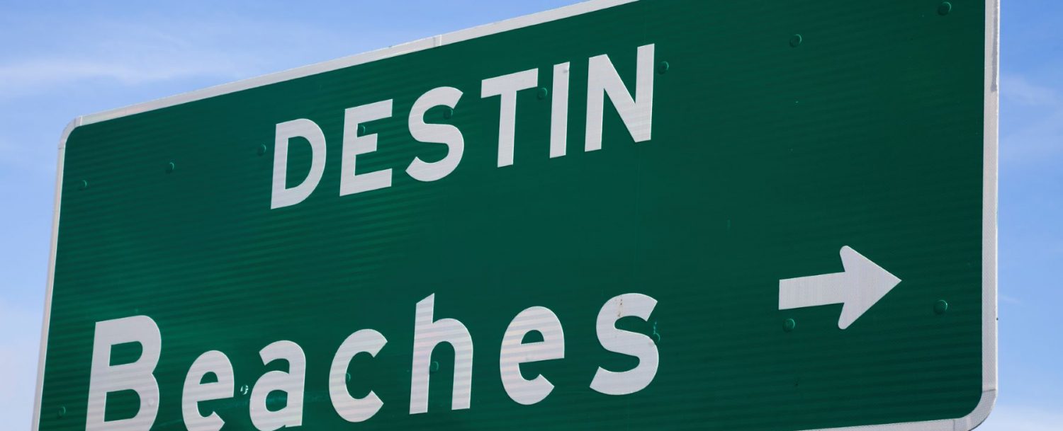 Destin beach sign