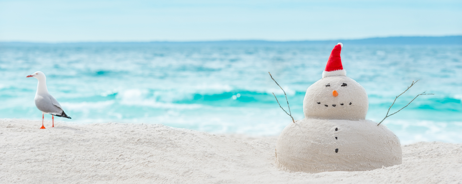 Beach snowman.