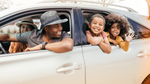 Family going on a roadtrip